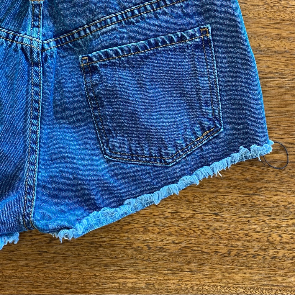 O2 Denim Dark Jean Distressed Short Medium - Picture 12 of 12